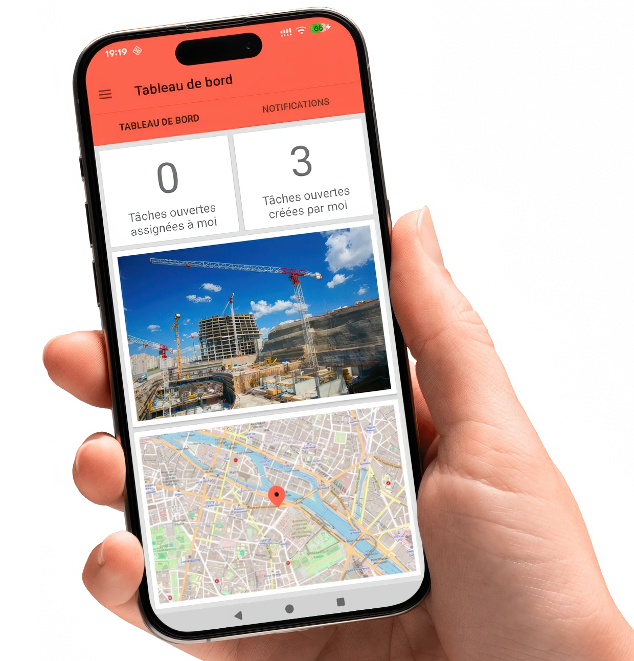 Le suivi de chantier sans friction. 